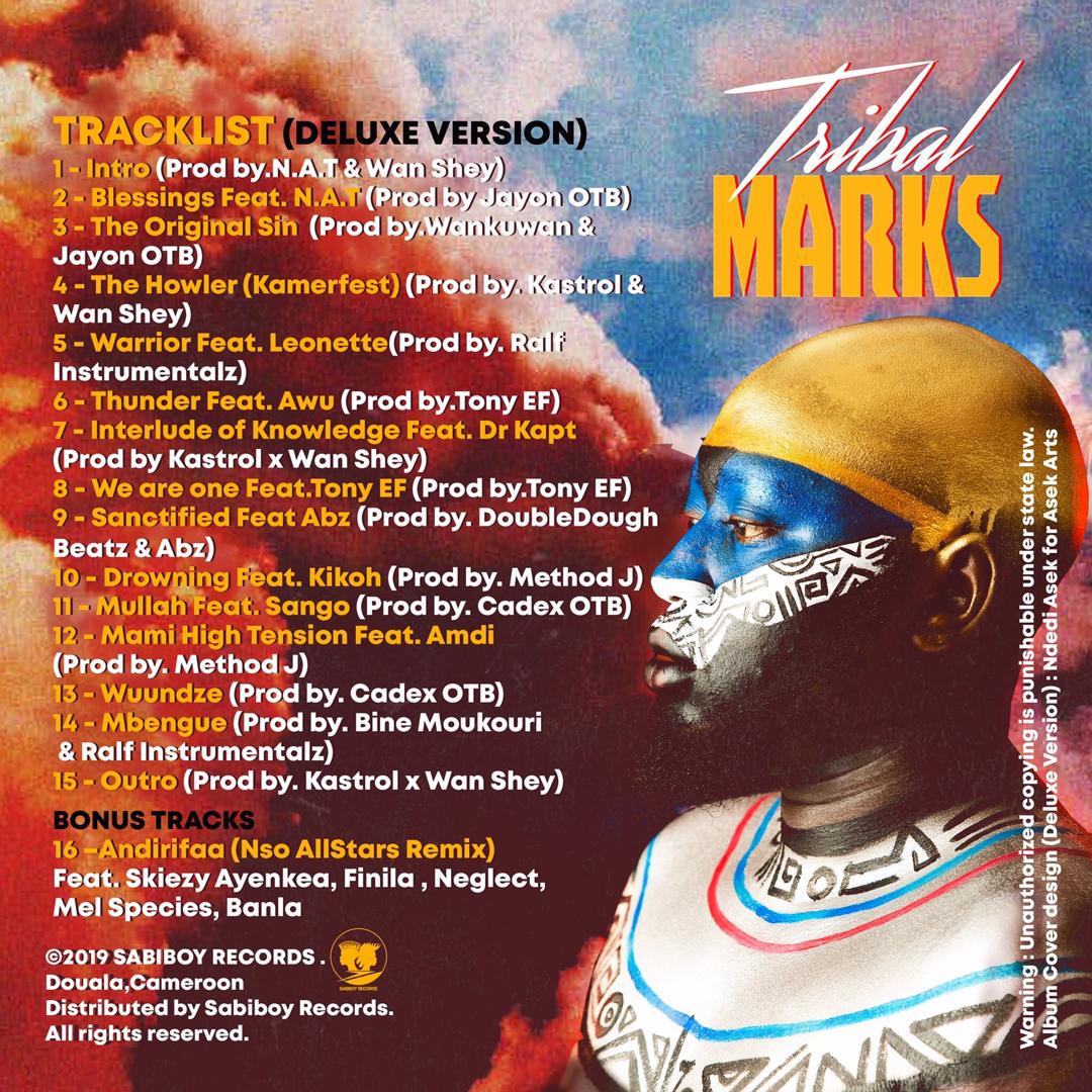 Wan Shey (Tribal Marks Album Tracklist Back Cover)