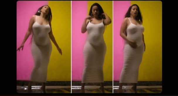 Blanche Bailly Showing Baby Bump in Mes Respect Acoustic Video