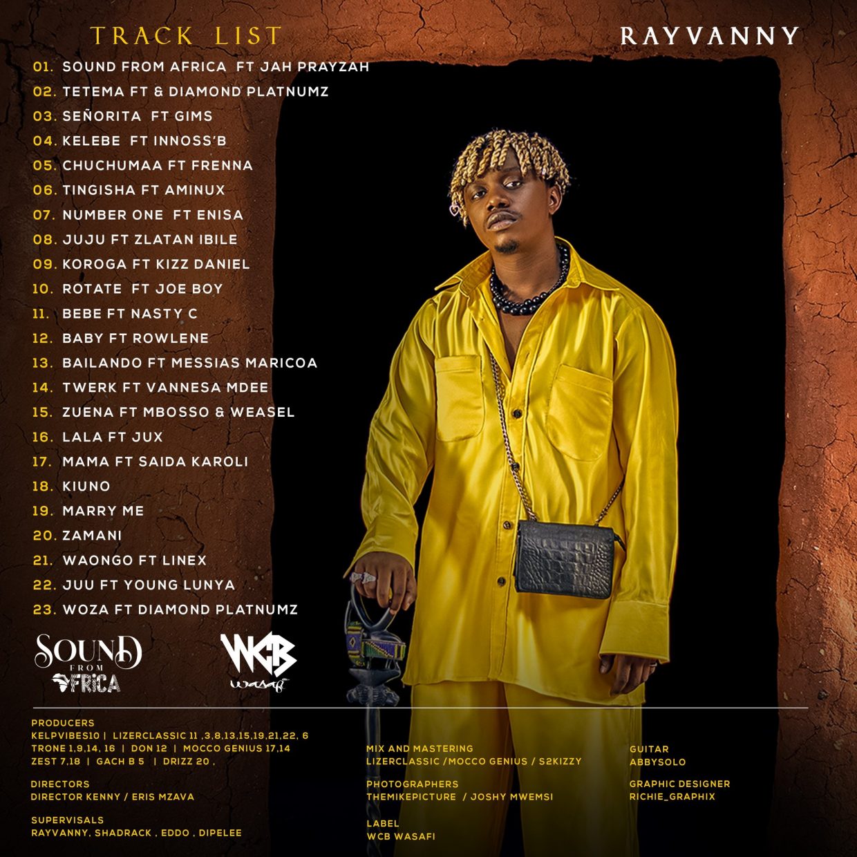 Rayvanny “Sound From Africa (Official Track List)
