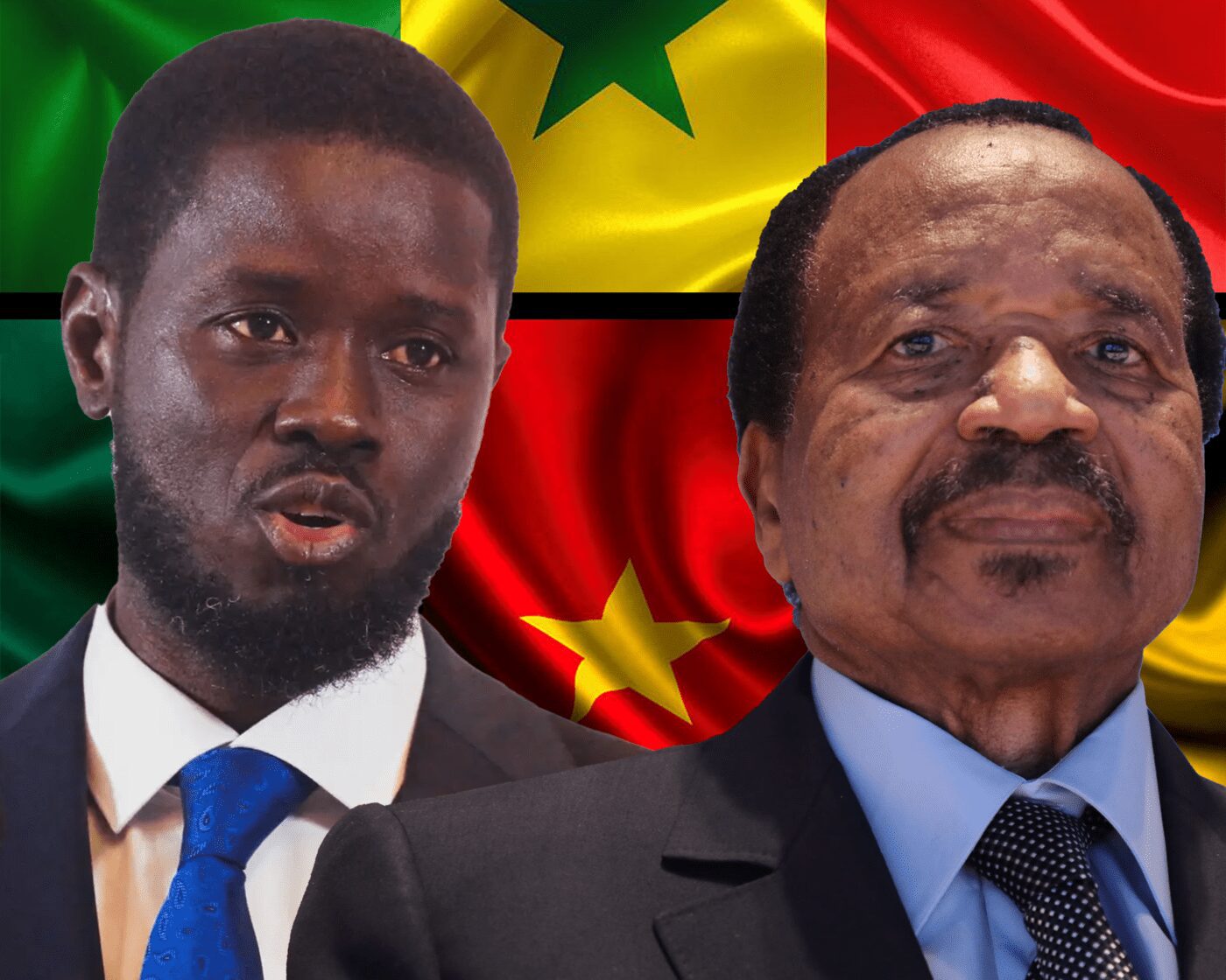 Senegal's Newly elected Leader Faye and President of Cameroon Paul Biya